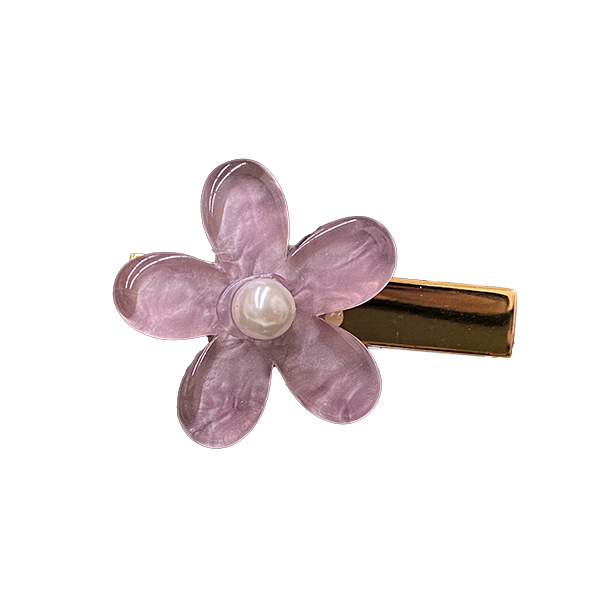 仕女髮飾小花(紫)